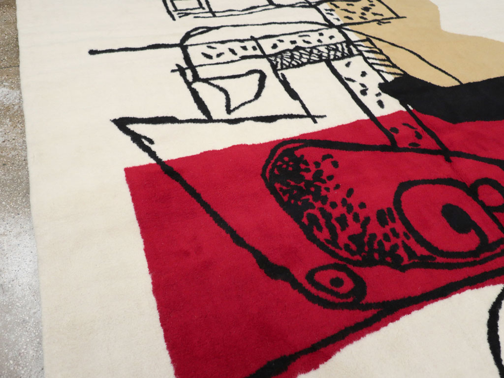 Modern Turkish Art Deco Carpet in the style of Le Corbusier, No.32136 - Galerie Shabab