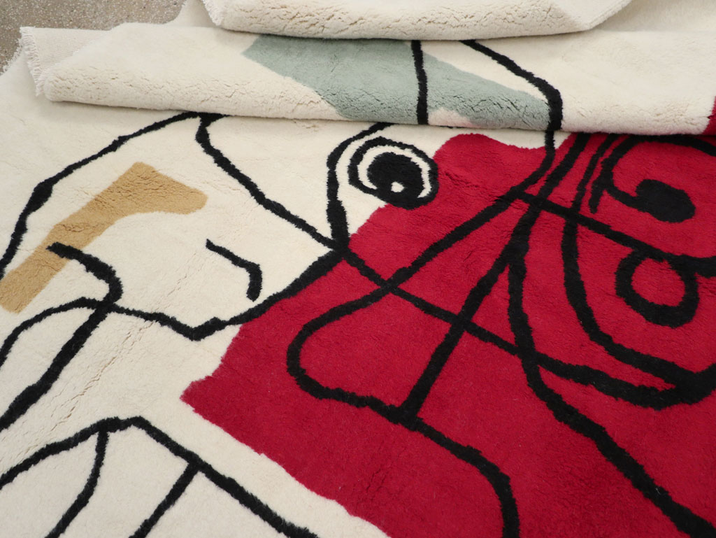 Modern Turkish Art Deco Carpet in the style of Le Corbusier, No.32136 - Galerie Shabab