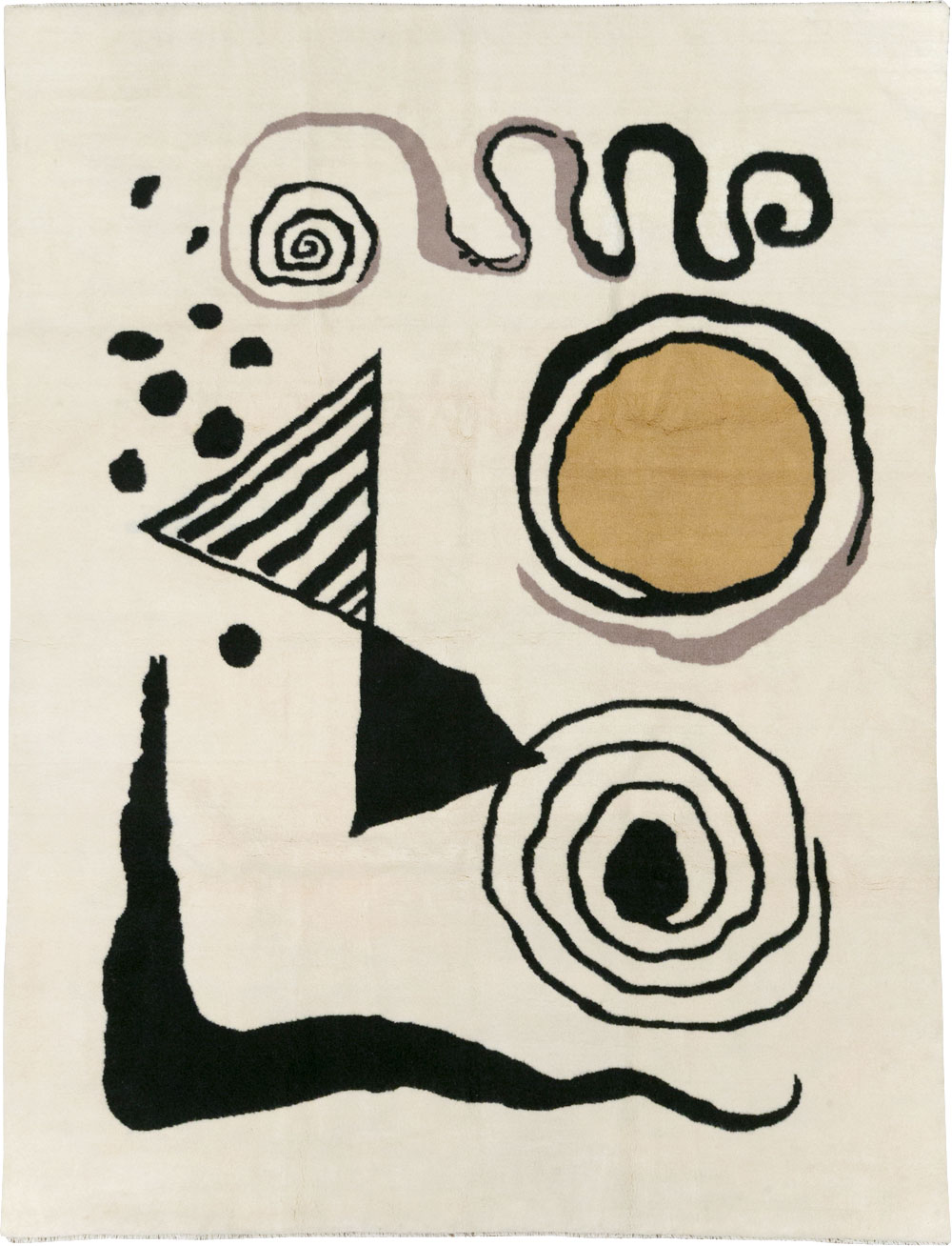 Modern Turkish Art Deco Carpet in the style of Alexander Calder, No.32138 - Galerie Shabab