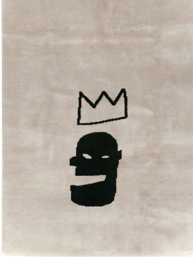 Modern Turkish Room Size Carpet in the style of Jean-Michel Basquiat, No.32139 - Galerie Shabab