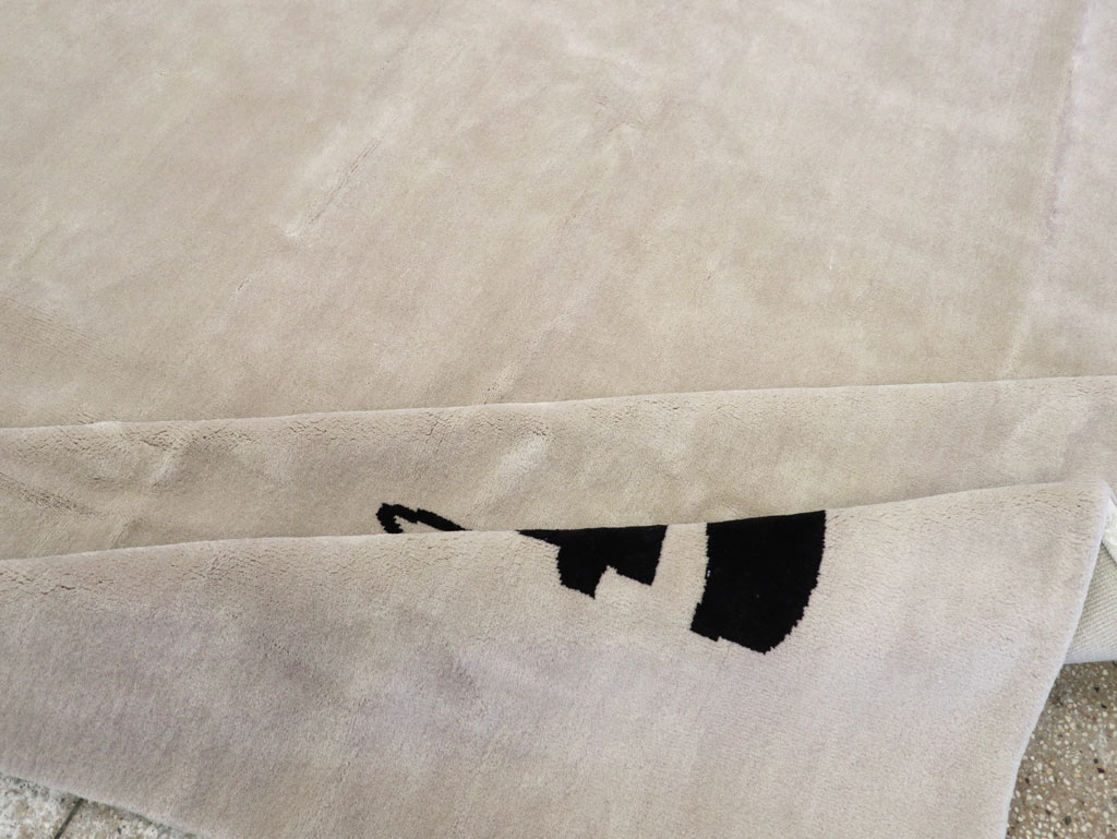 Modern Turkish Room Size Carpet in the style of Jean-Michel Basquiat, No.32139 - Galerie Shabab