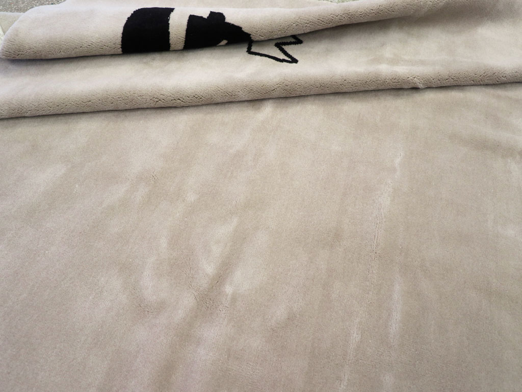 Modern Turkish Room Size Carpet in the style of Jean-Michel Basquiat, No.32139 - Galerie Shabab