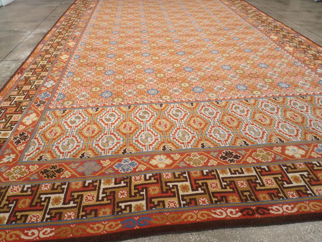 Vintage Spanish Cuenca Oversize Carpet, No.32140 - Galerie Shabab
