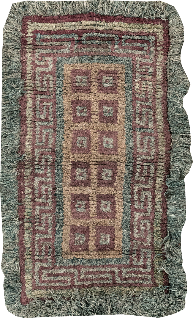 Antique Tibetan Wangden Throw Rug, No.32141 - Galerie Shabab