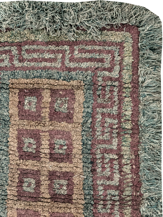 Antique Tibetan Wangden Throw Rug, No.32141 - Galerie Shabab