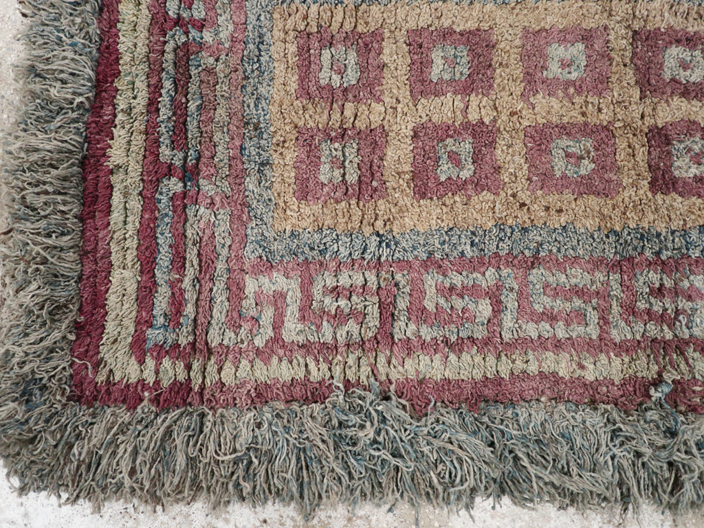 Antique Tibetan Wangden Throw Rug, No.32141 - Galerie Shabab