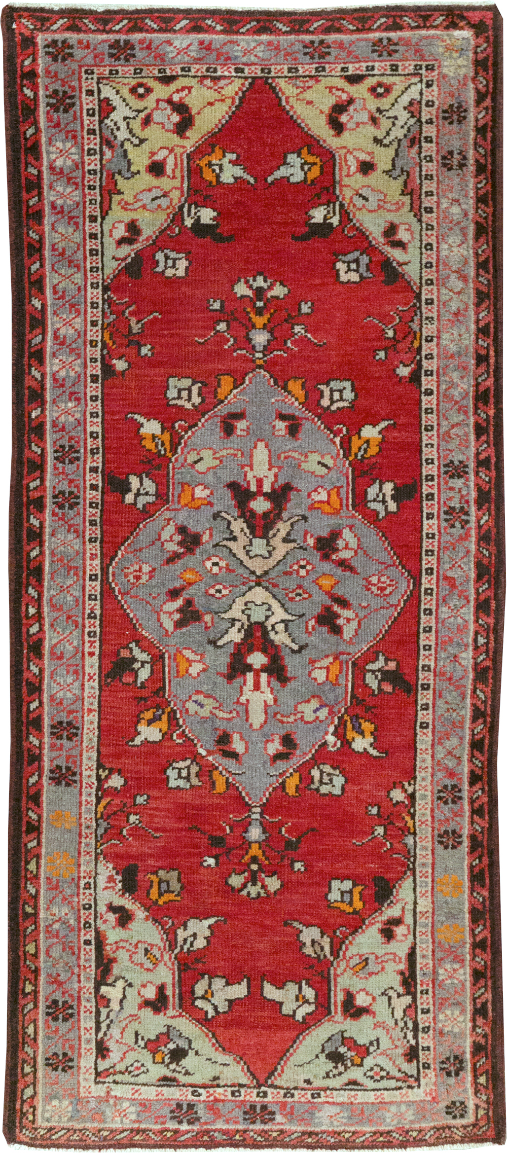Vintage Turkish Anatolian Throw Rug, No.32147 - Galerie Shabab