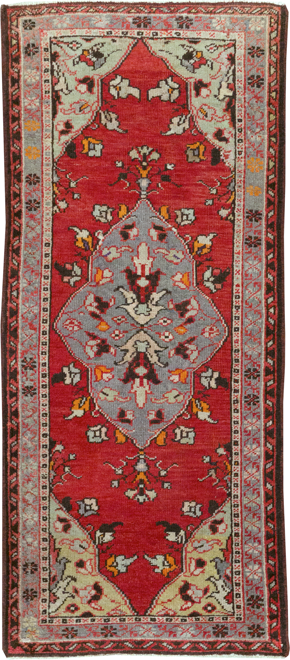 Vintage Turkish Anatolian Throw Rug, No.32147 - Galerie Shabab