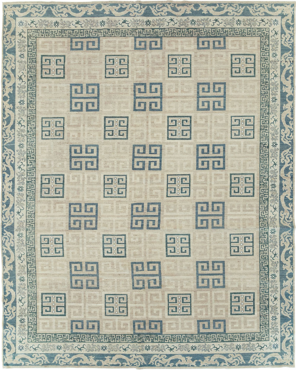 Modern East Turkestan Khotan Room Size Carpet, No.32150 - Galerie Shabab