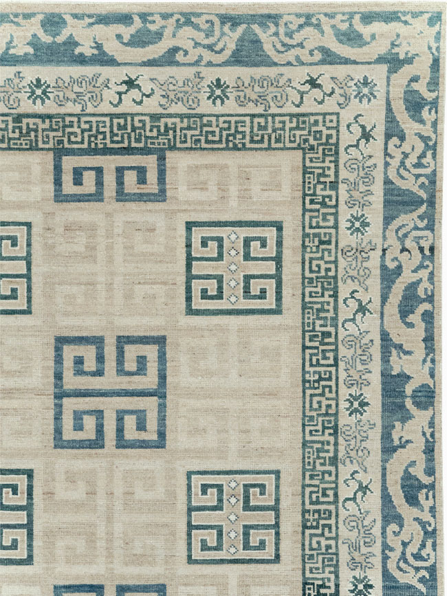 Modern East Turkestan Khotan Room Size Carpet, No.32150 - Galerie Shabab