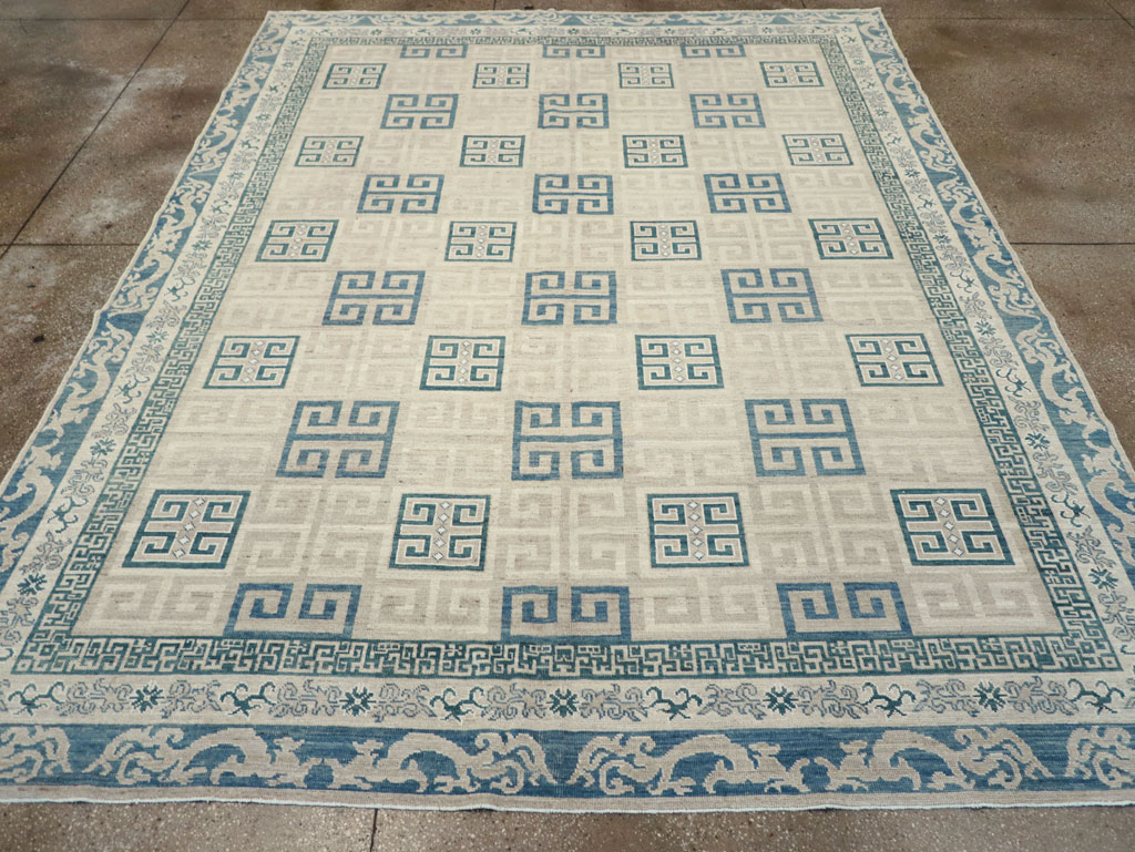Modern East Turkestan Khotan Room Size Carpet, No.32150 - Galerie Shabab