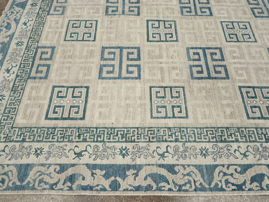 Modern East Turkestan Khotan Room Size Carpet, No.32150 - Galerie Shabab