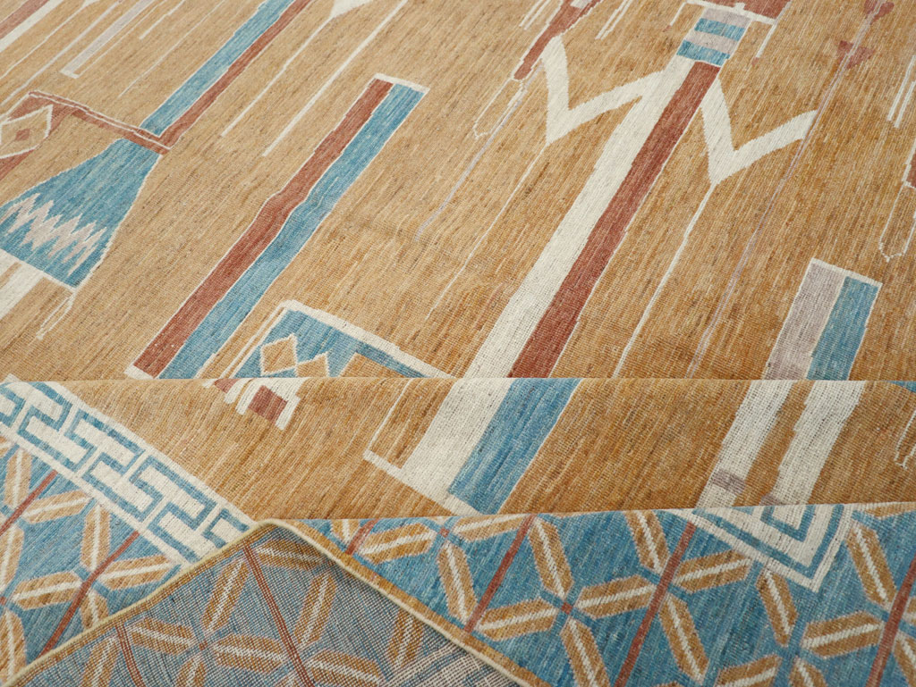 Modern East Turkestan Pictorial Khotan Room Size Carpet, No.32151 - Galerie Shabab