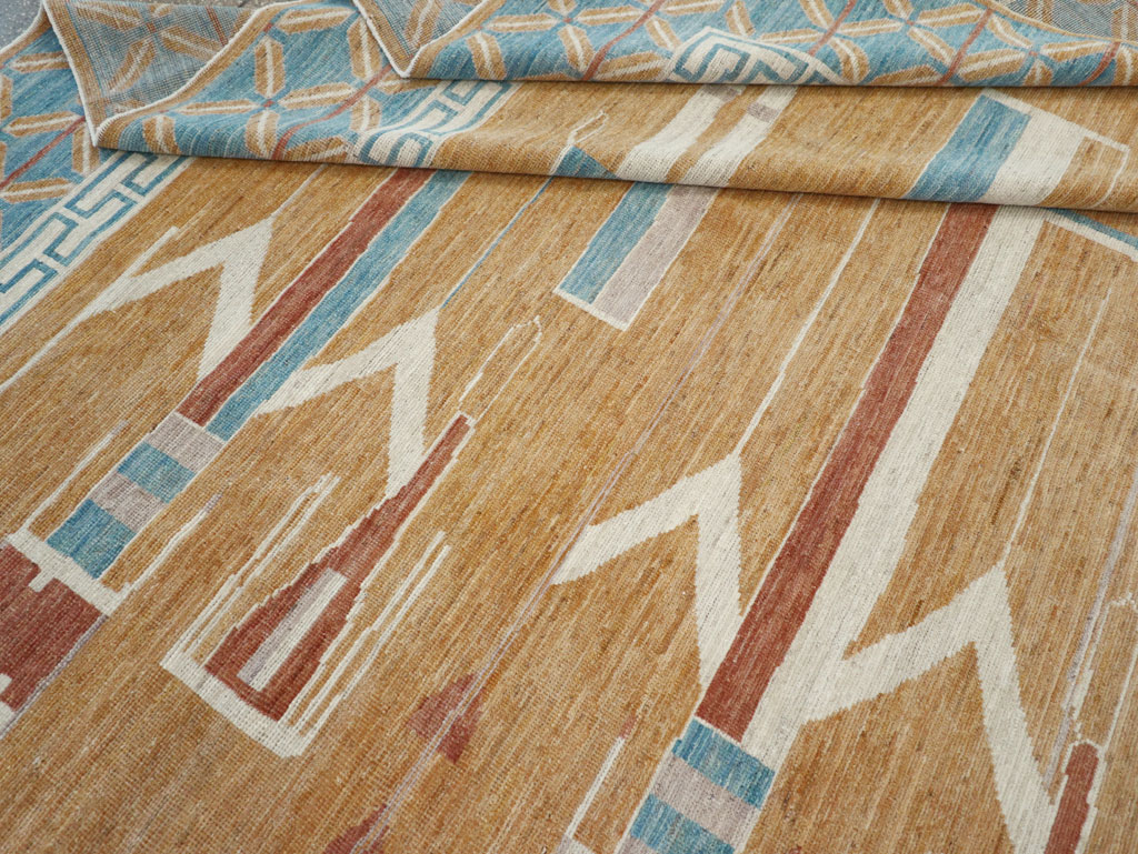 Modern East Turkestan Pictorial Khotan Room Size Carpet, No.32151 - Galerie Shabab