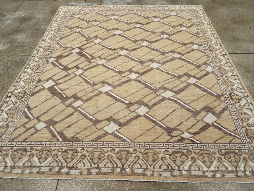 Modern East Turkestan Khotan Small Room Size Carpet, No.32153 - Galerie Shabab