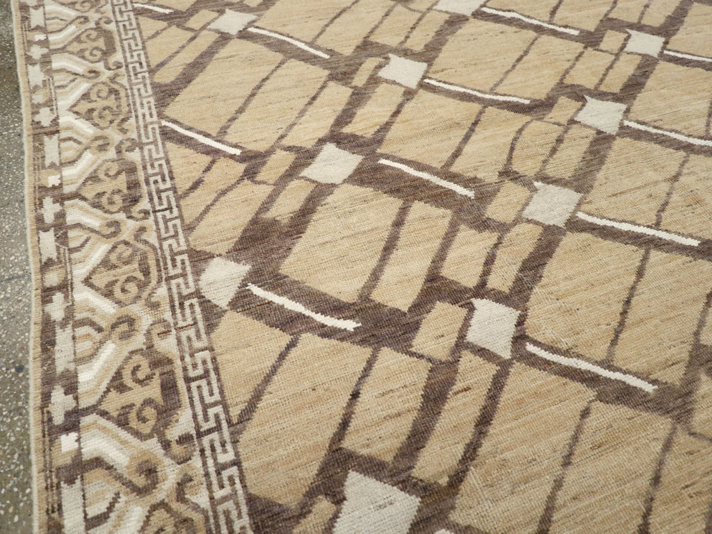 Modern East Turkestan Khotan Small Room Size Carpet, No.32153 - Galerie Shabab