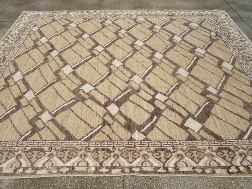 Modern East Turkestan Khotan Small Room Size Carpet, No.32153 - Galerie Shabab