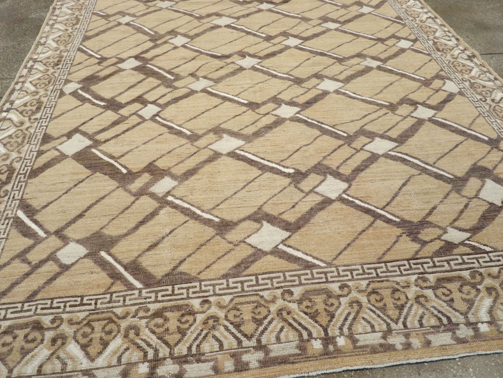 Modern East Turkestan Khotan Small Room Size Carpet, No.32153 - Galerie Shabab