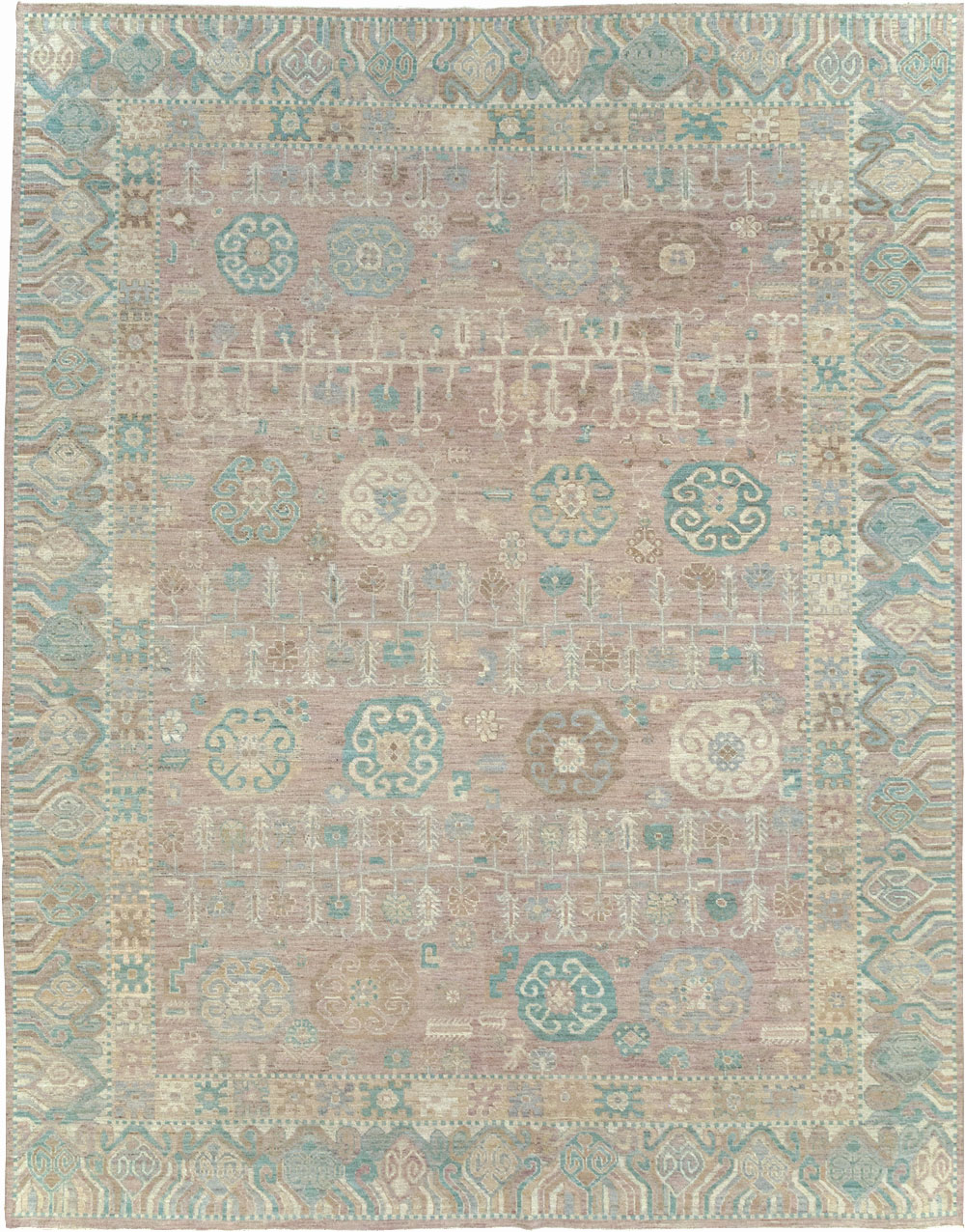 Modern East Turkestan Khotan Room Size Carpet, No.32154 - Galerie Shabab