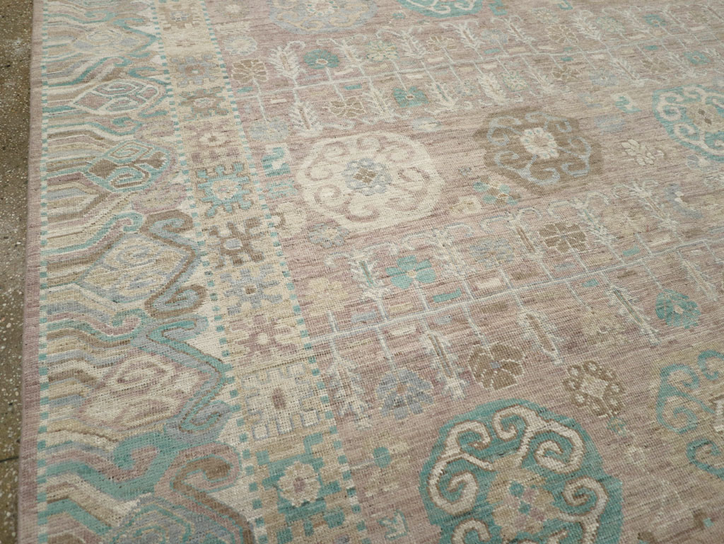 Modern East Turkestan Khotan Room Size Carpet, No.32154 - Galerie Shabab