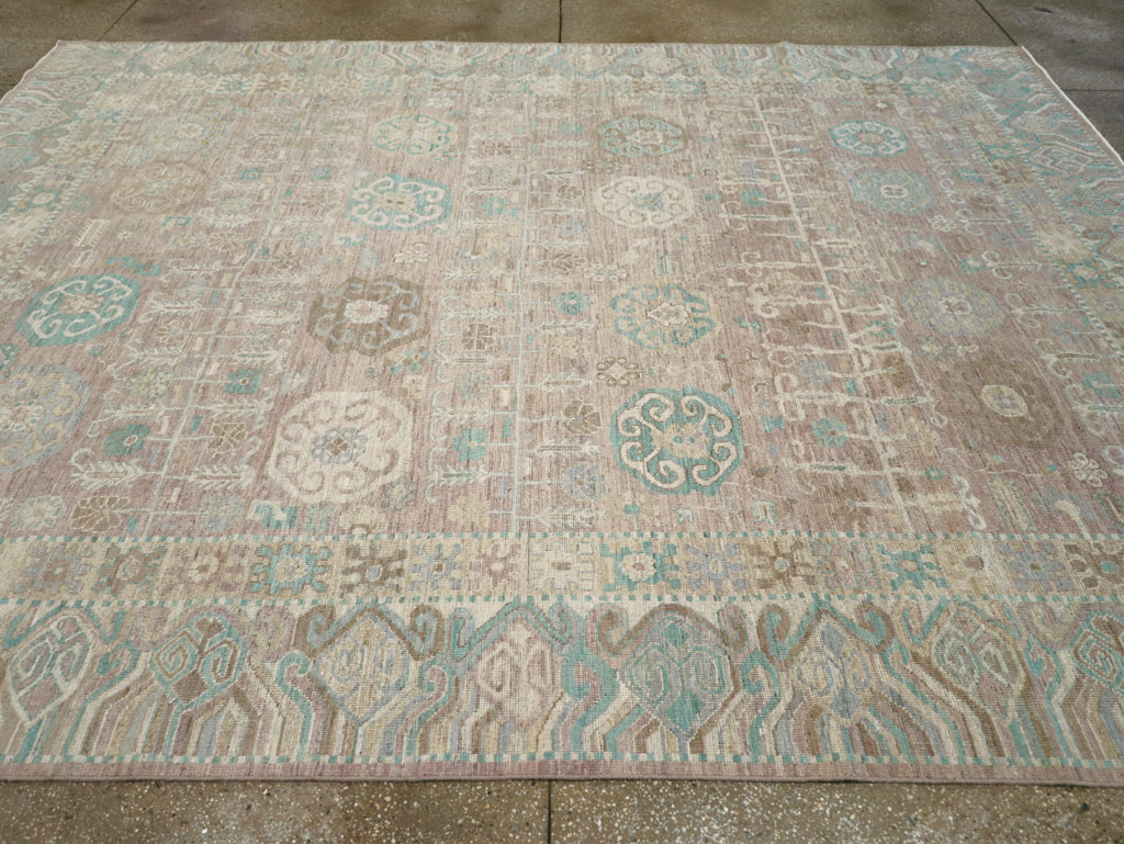 Modern East Turkestan Khotan Room Size Carpet, No.32154 - Galerie Shabab