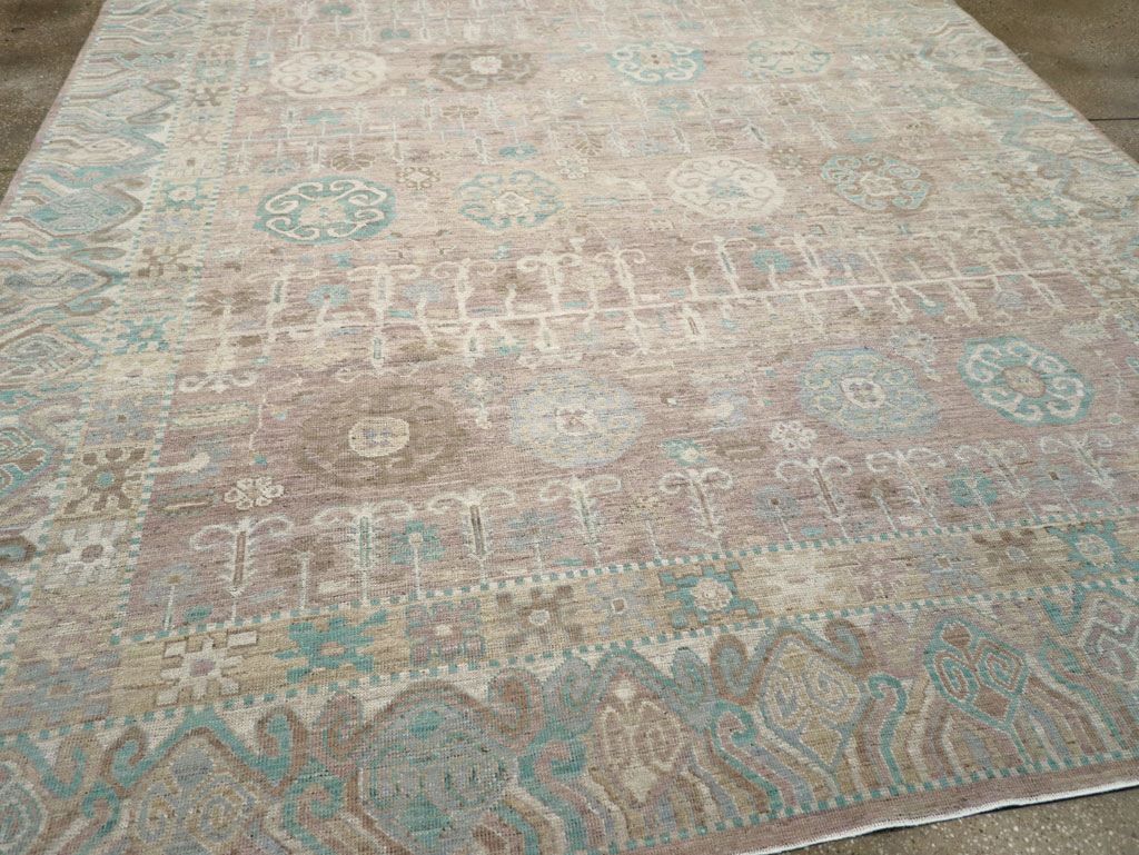 Modern East Turkestan Khotan Room Size Carpet, No.32154 - Galerie Shabab