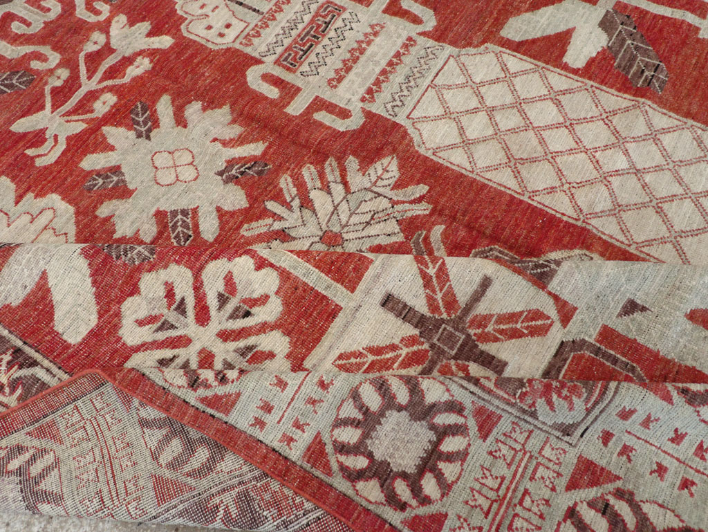 Modern East Turkestan Khotan Room Size Carpet, No.32156 - Galerie Shabab