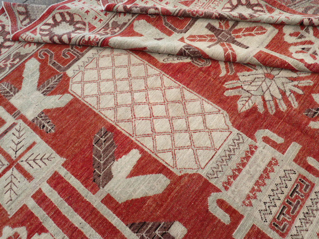 Modern East Turkestan Khotan Room Size Carpet, No.32156 - Galerie Shabab