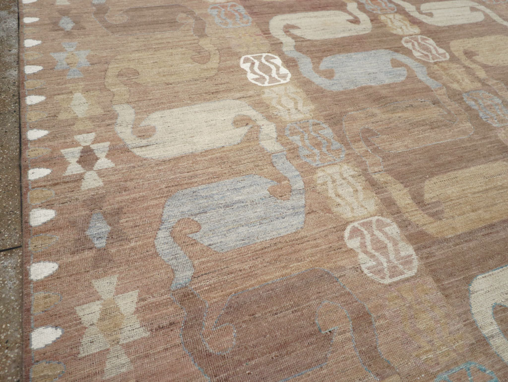 Modern East Turkestan Khotan Room Size Carpet, No.32157 - Galerie Shabab