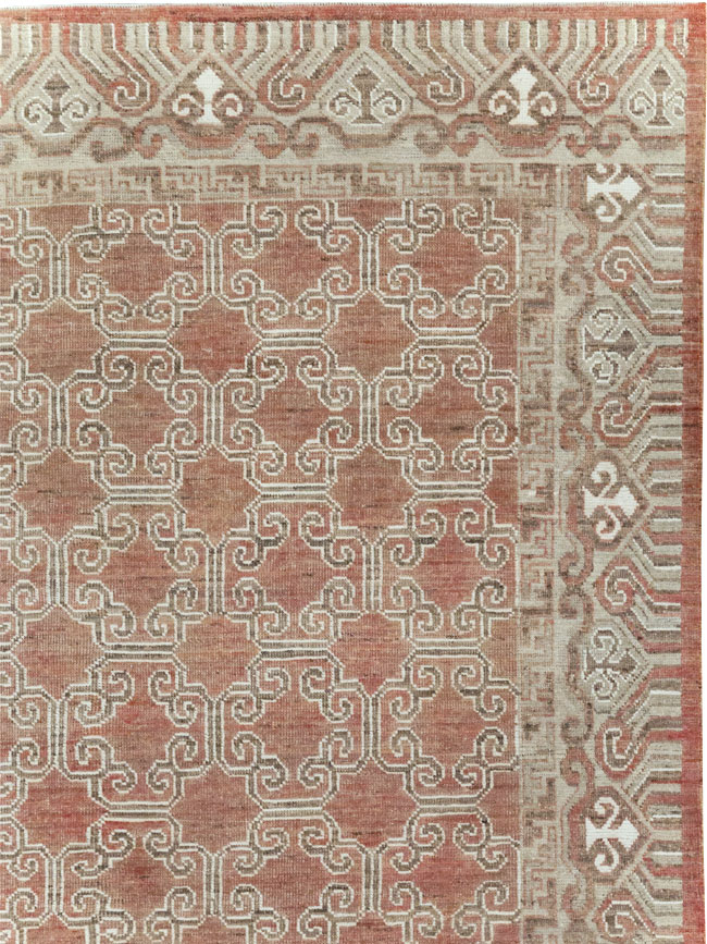Modern East Turkestan Khotan Room Size Carpet, No.32158 - Galerie Shabab
