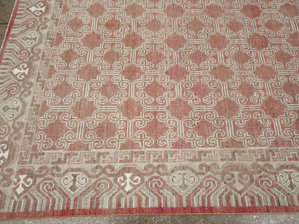 Modern East Turkestan Khotan Room Size Carpet, No.32158 - Galerie Shabab