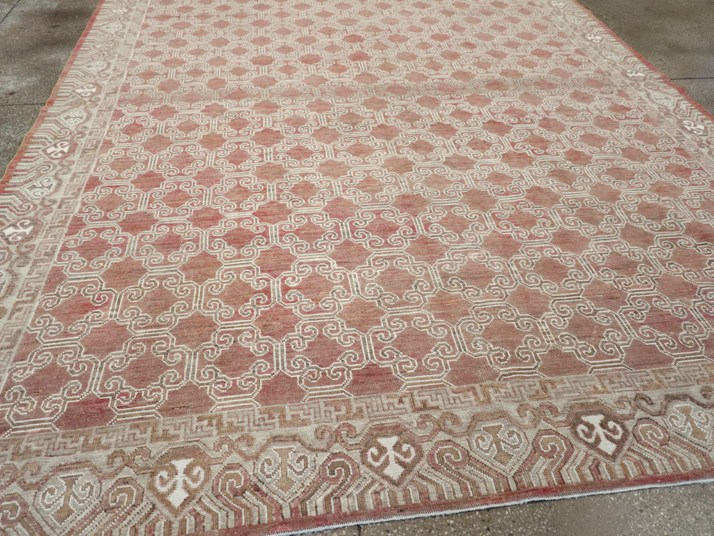 Modern East Turkestan Khotan Room Size Carpet, No.32158 - Galerie Shabab