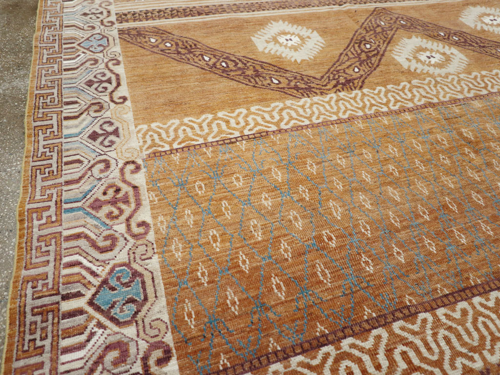 Modern East Turkestan Khotan Room Size Carpet, No.32159 - Galerie Shabab