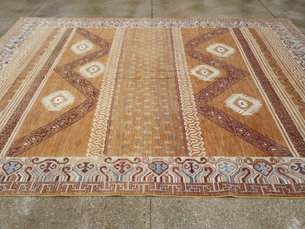 Modern East Turkestan Khotan Room Size Carpet, No.32159 - Galerie Shabab