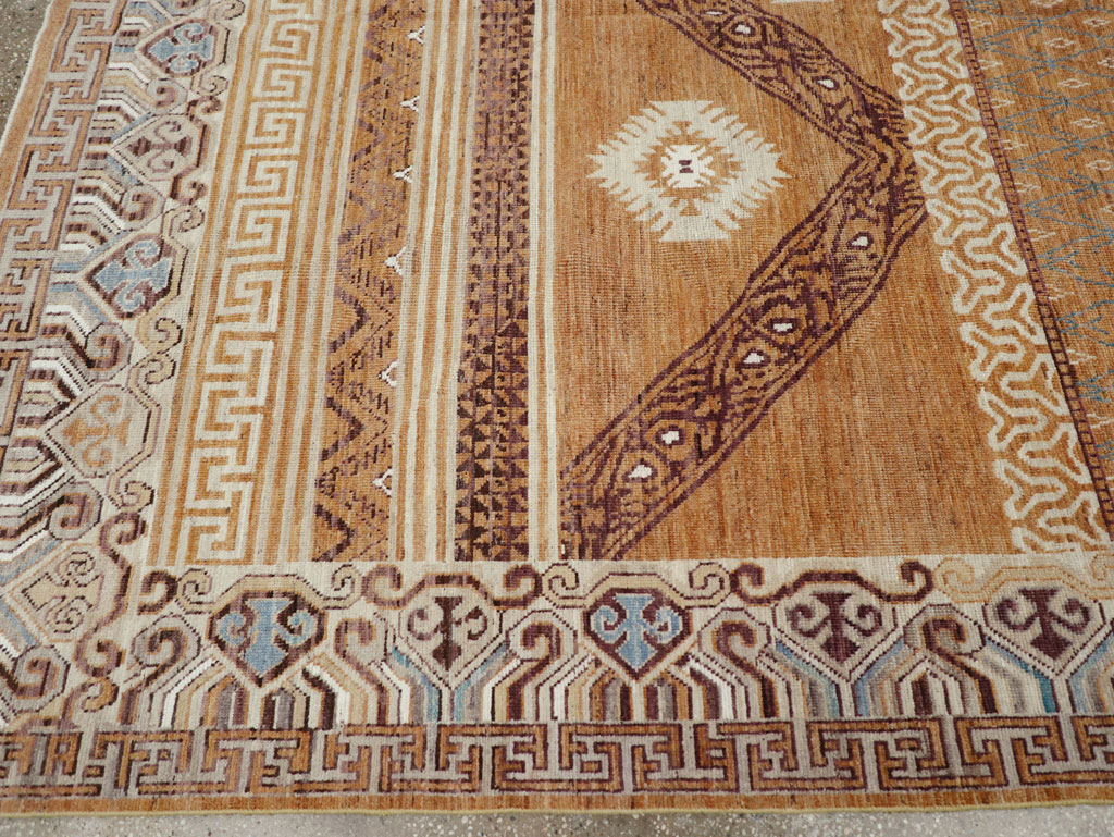 Modern East Turkestan Khotan Room Size Carpet, No.32159 - Galerie Shabab
