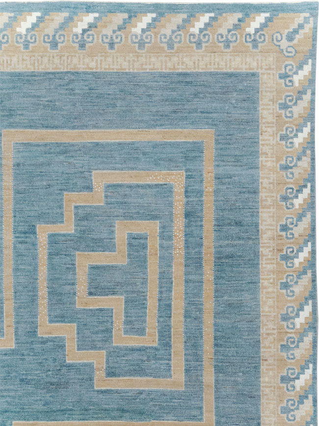 Modern African Tuareg Inspired East Turkestan Khotan Room Size Carpet, No.32160 - Galerie Shabab