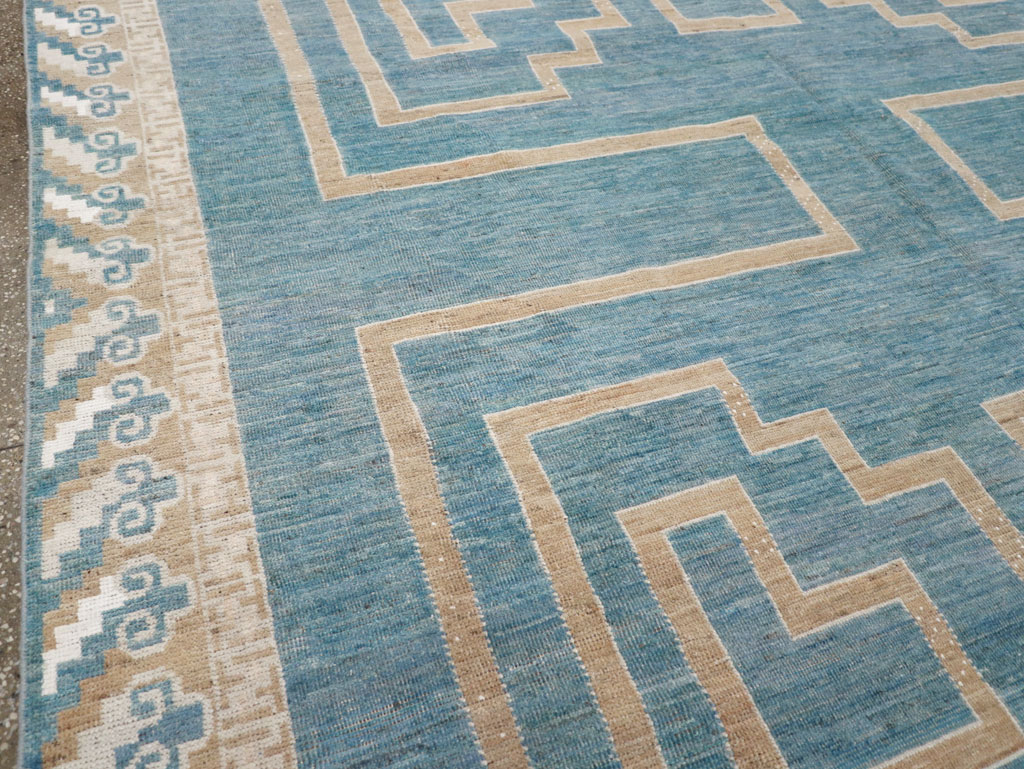 African Tuareg Inspired Modern East Turkestan Khotan Room Size Carpet, No.32160 - Galerie Shabab