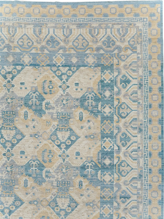 Modern East Turkestan Khotan Room Size Carpet, No.32161 - Galerie Shabab
