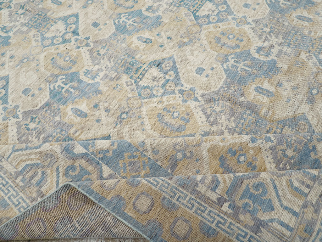 Modern East Turkestan Khotan Room Size Carpet, No.32161 - Galerie Shabab