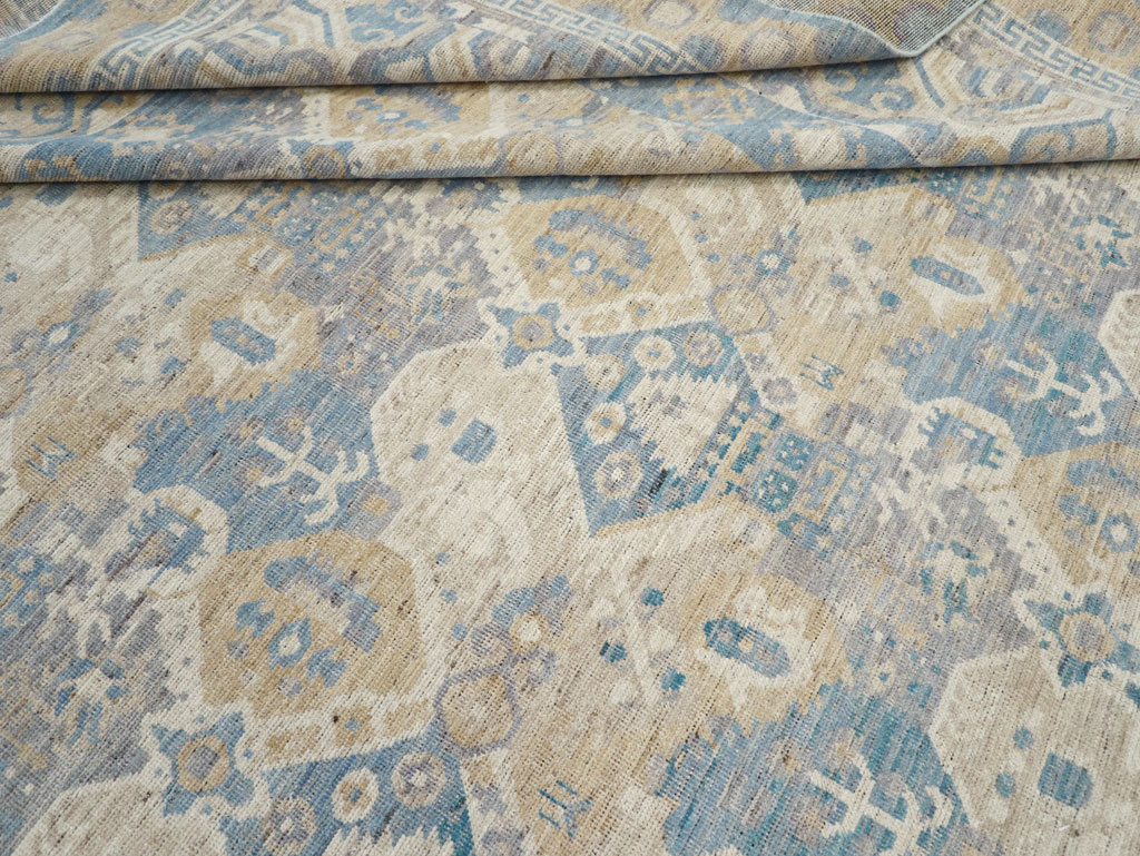 Modern East Turkestan Khotan Room Size Carpet, No.32161 - Galerie Shabab