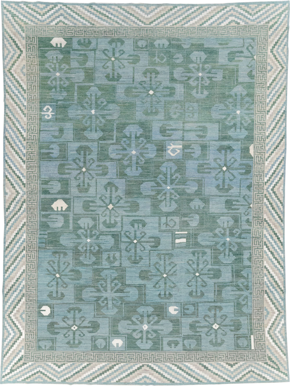 Modern East Turkestan Khotan Room Size Carpet, No.32162 - Galerie Shabab