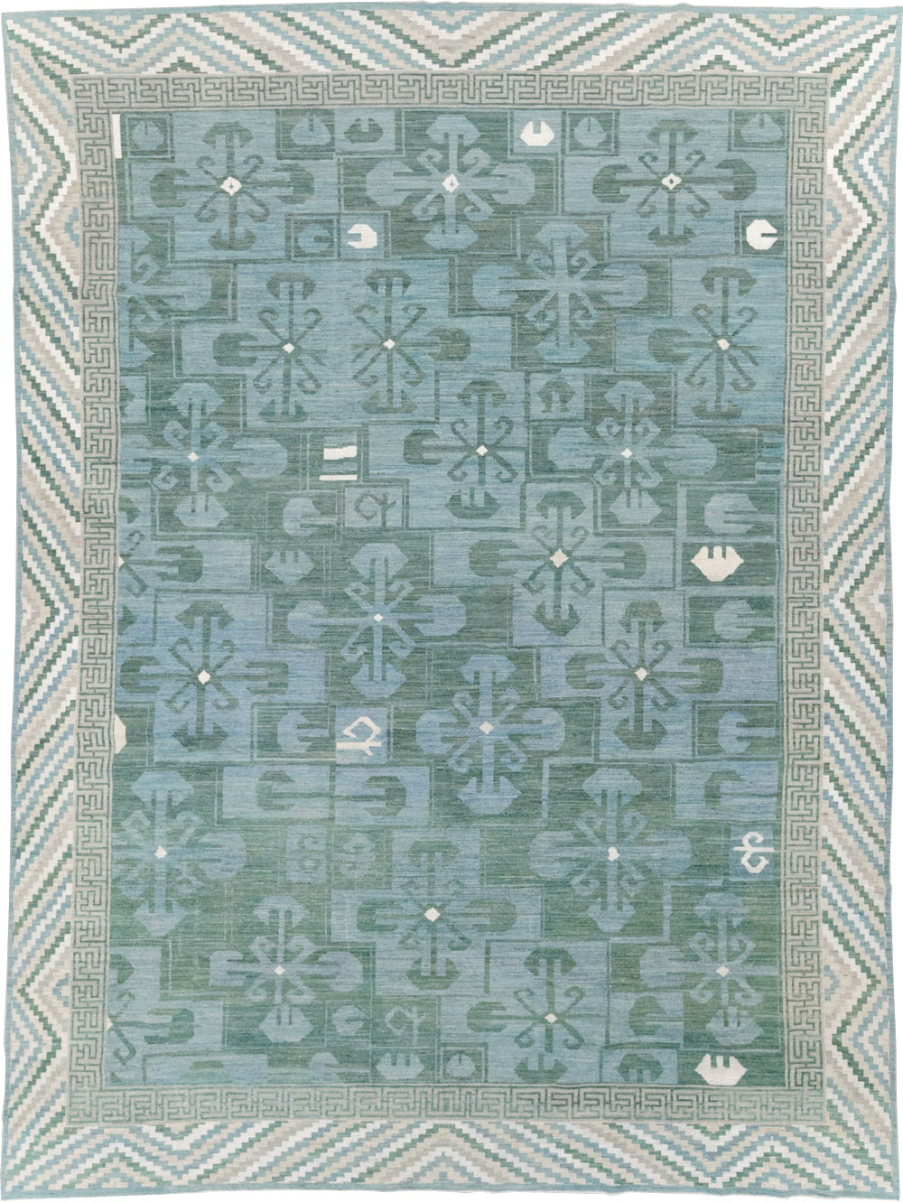 Modern East Turkestan Khotan Room Size Carpet, No.32162 - Galerie Shabab