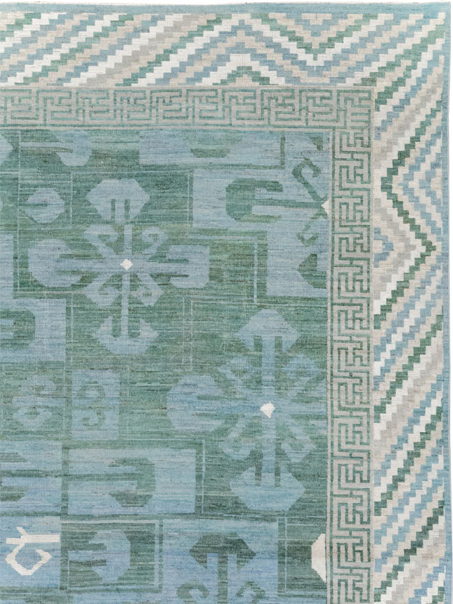 Modern East Turkestan Khotan Room Size Carpet, No.32162 - Galerie Shabab
