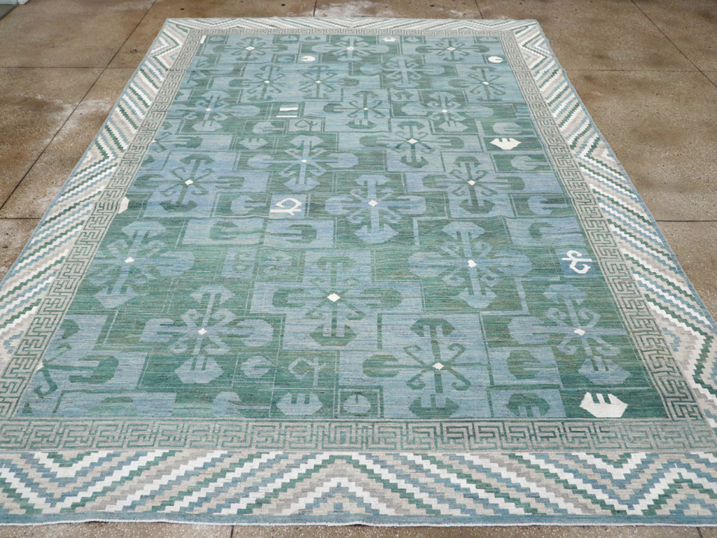 Modern East Turkestan Khotan Room Size Carpet, No.32162 - Galerie Shabab