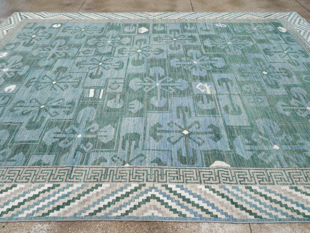 Modern East Turkestan Khotan Room Size Carpet, No.32162 - Galerie Shabab