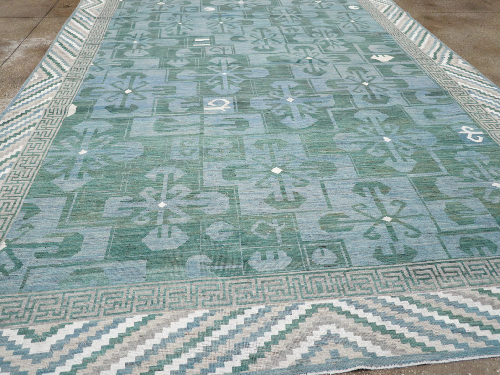 Modern East Turkestan Khotan Room Size Carpet, No.32162 - Galerie Shabab