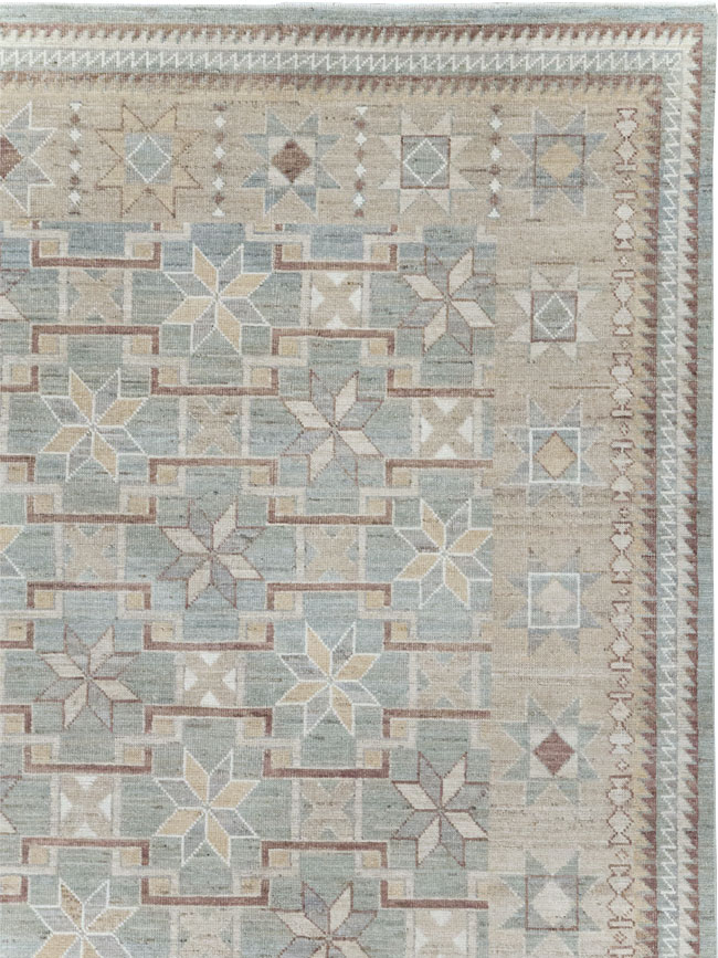Modern East Turkestan Khotan Room Size Carpet, No.32164 - Galerie Shabab