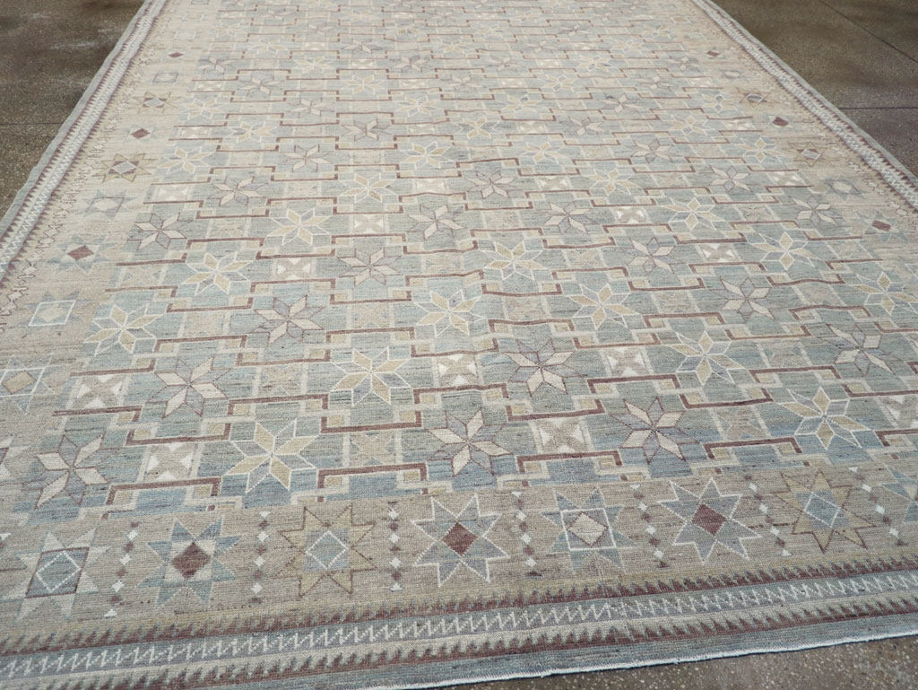 Modern East Turkestan Khotan Room Size Carpet, No.32164 - Galerie Shabab