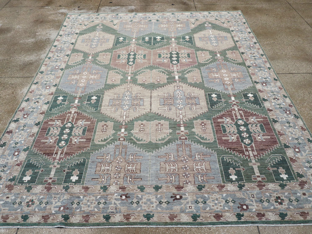 Modern East Turkestan Khotan Small Room Size Carpet, No.32165 - Galerie Shabab