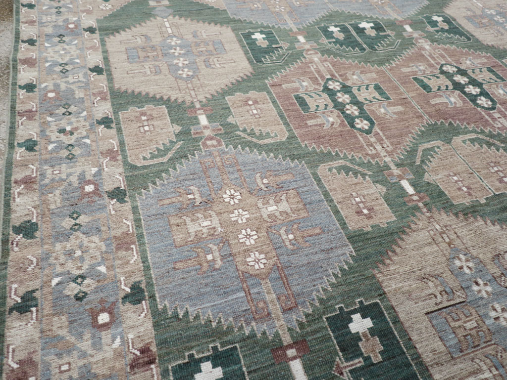 Modern East Turkestan Khotan Small Room Size Carpet, No.32165 - Galerie Shabab